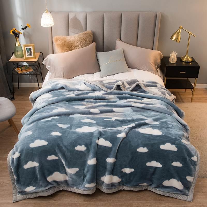珊瑚法蘭絨厚絨毯 柔軟舒適 冬季蓋毯 床上沙發午睡毯