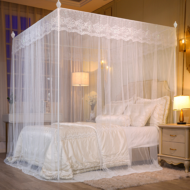 蚊帳家用厚雙人落地1.8米宮廷1.5m加粗支架1.2m臥室寢室加高防蚊