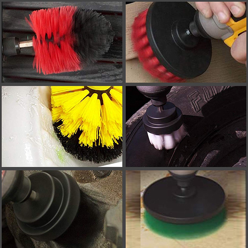 電動清潔刷電鑽刷頭家用多功能浴室廚房地板刷子輪轂清洗刷洗盃 (1.2折)