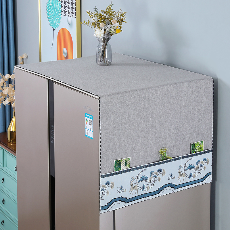 防滑防塵萬能蓋巾冰箱洗衣機微波爐通用簡約現代風格多種尺寸顏色可選