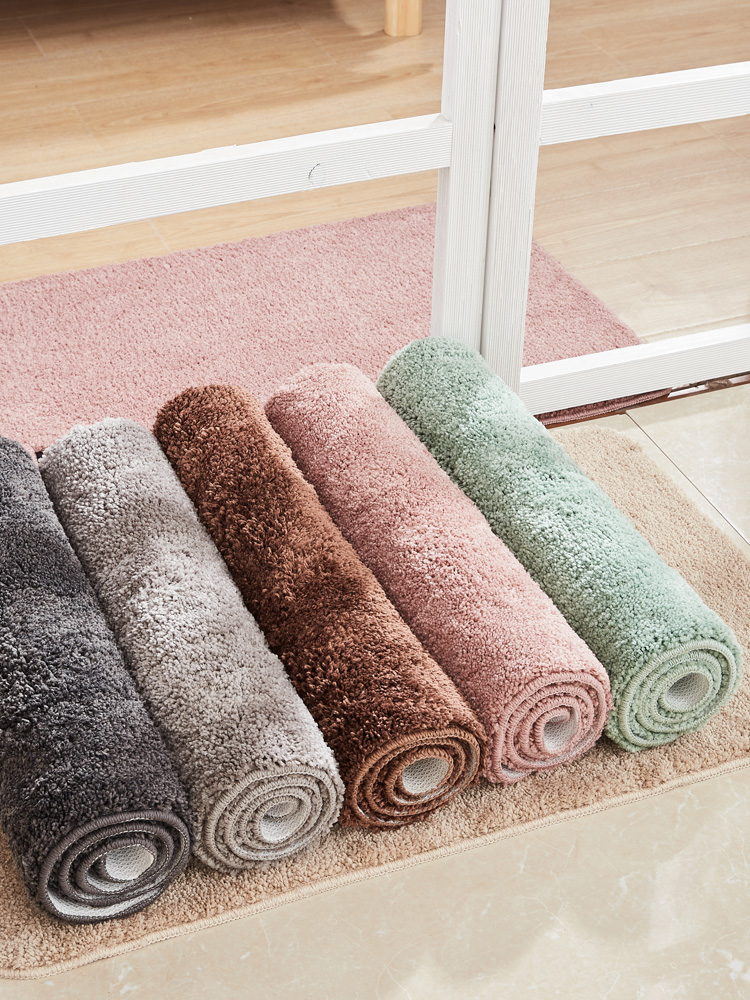簡約現代風格家用地毯 浴室門口衛浴地墊吸水防滑加厚