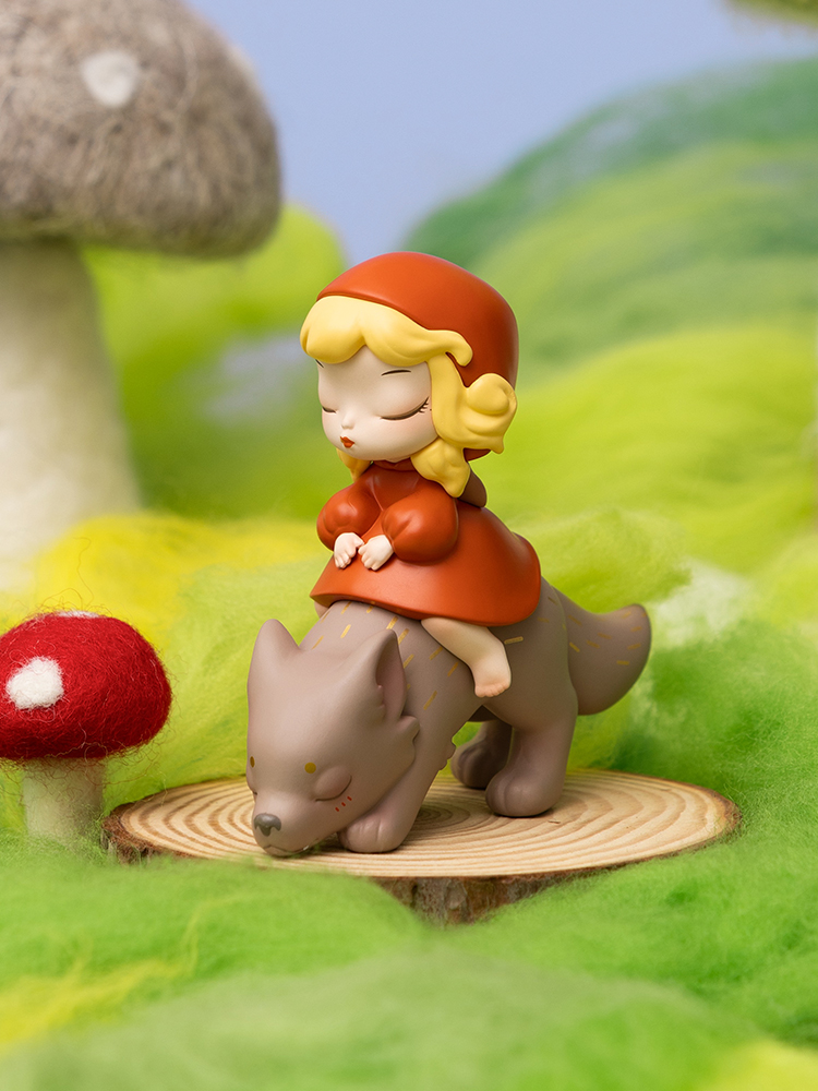 夢幻可愛白夜童話小紅帽汽車擺飾品裝飾辦公室辦公桌送女生生日禮物