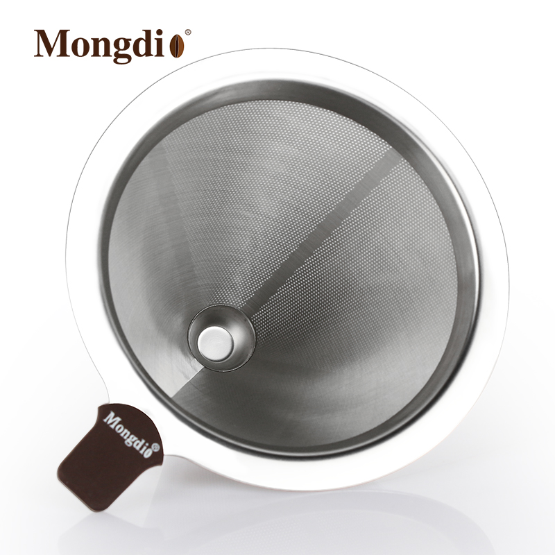  Mongdio 不鏽鋼 手衝 滴漏式 咖啡 茶 濾杯 過濾器 漏斗 (4.8折)