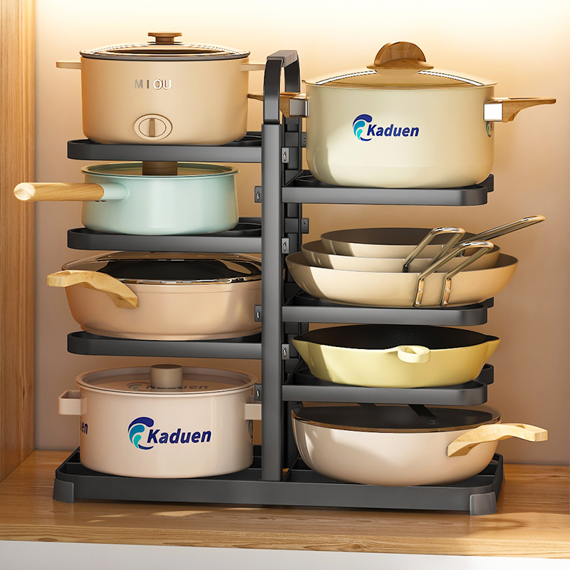 時尚日式防鏽多層置物架鍋具收納架讓您的廚房煥然一新