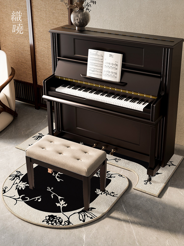 新中式家用鋼琴專用消音地毯吸音靜音隔音防震加厚地墊