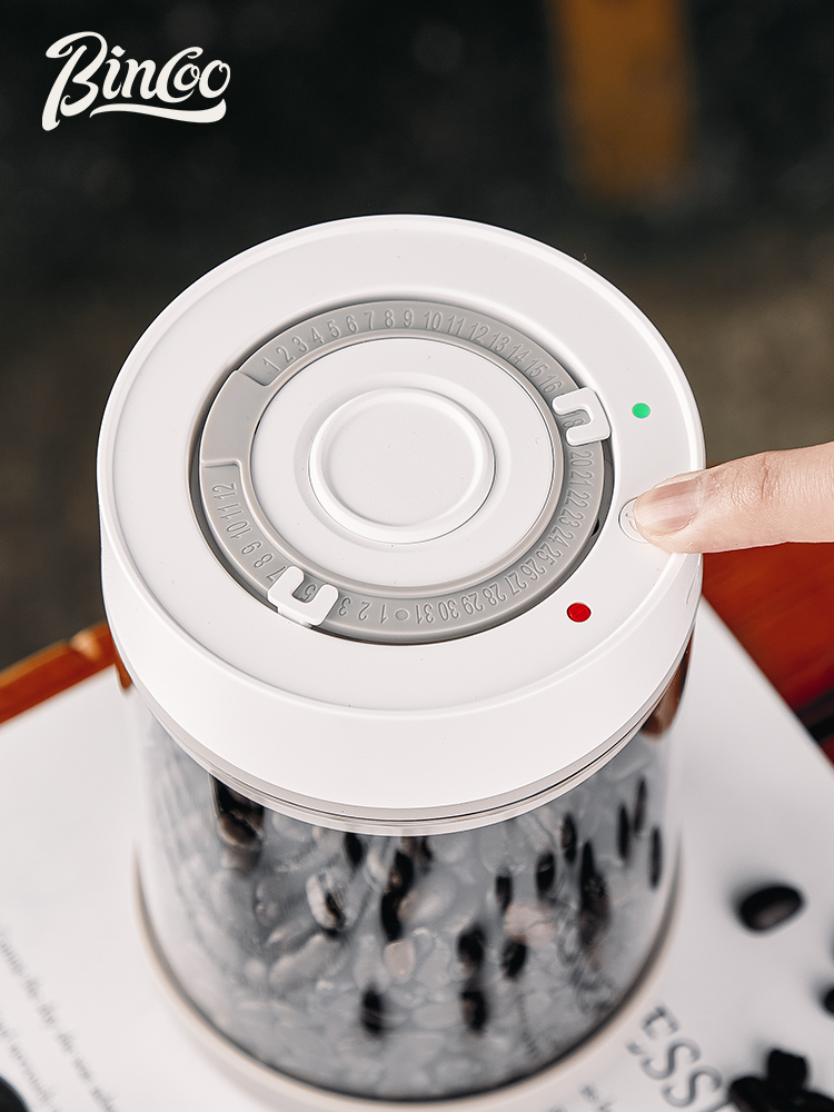 高質感電動智能抽真空咖啡豆粉玻璃儲存罐密封防黴讓咖啡豆茶葉新鮮如初