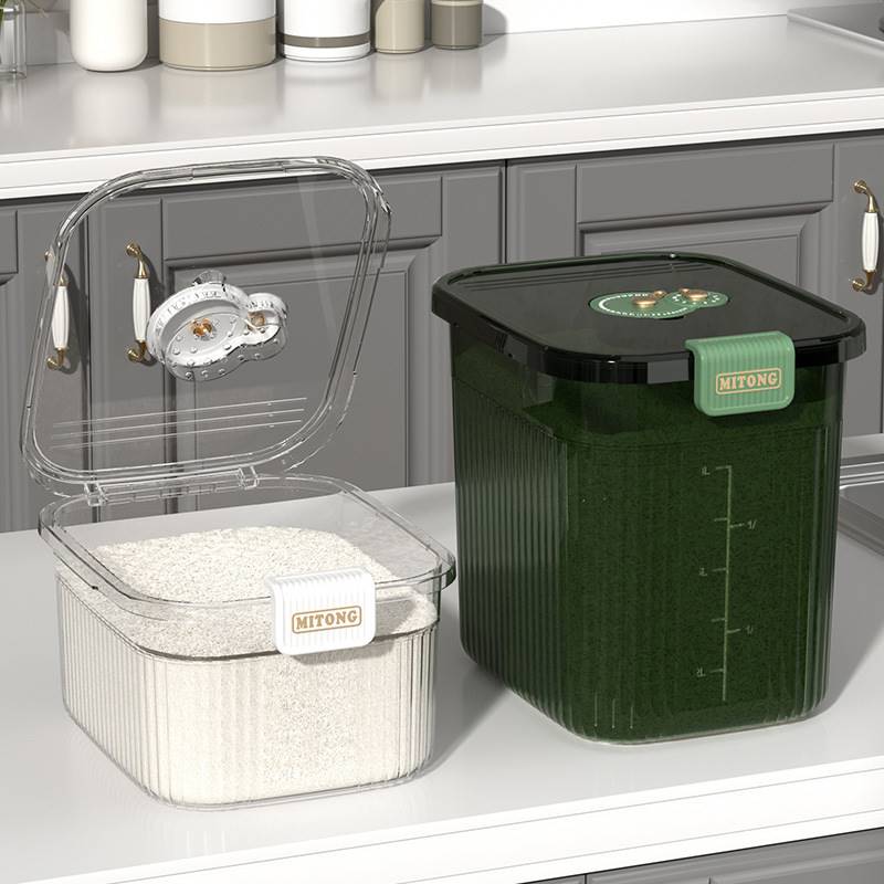 居家好幫手實用大容量雙層密封防潮米桶透明米桶收納更方便