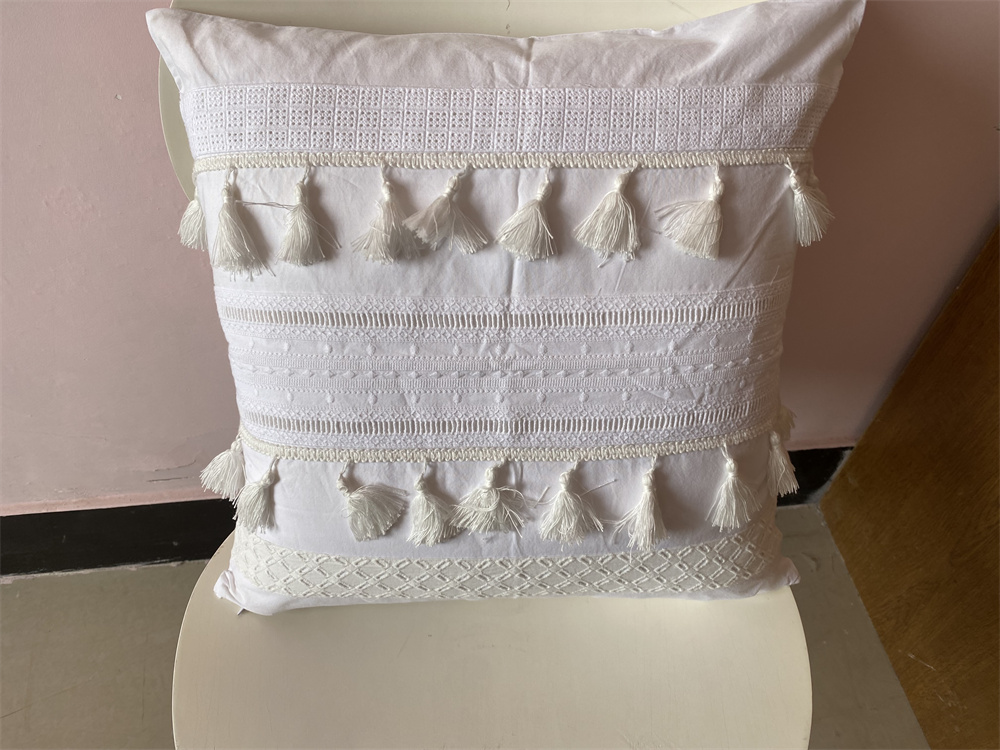 純棉刺繡抱枕套簡約風家居客廳沙發臥室靠枕套