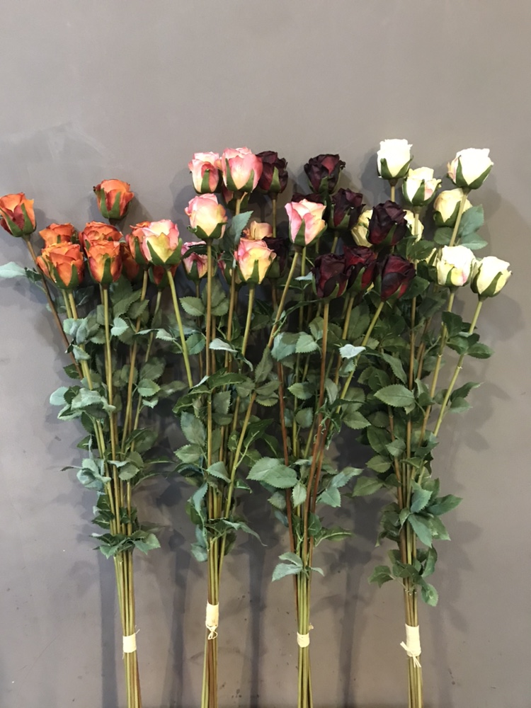 浪漫玫瑰匈牙利風情仿真花 婚慶花藝擺放花卉