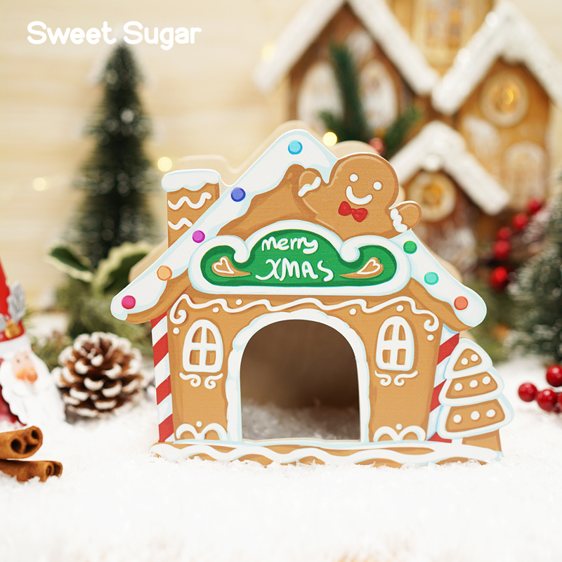 聖誕系列冬季木窩房子造景用品玩具金絲熊侏儒倉鼠躲避屋 (5.1折)