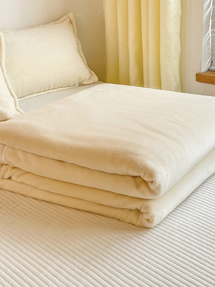 柔軟舒適珊瑚絨毛毯 雙面牛奶絨可鋪可蓋 沙發床辦公室四季通用