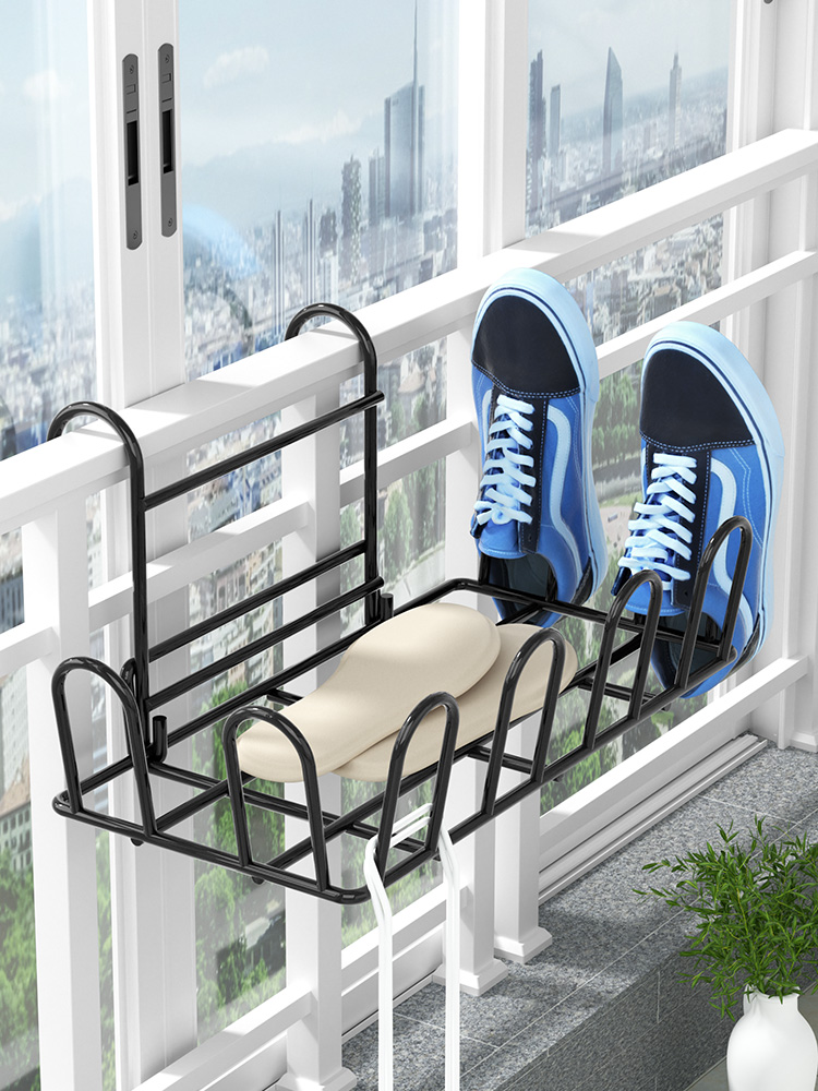 室外陽臺掛窗框曬鞋架讓你涼鞋鞋子輕鬆晾曬