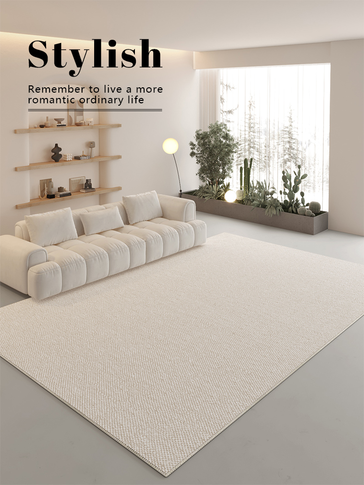 法式輕奢地毯客廳免洗可擦秋冬新款高級感臥室地墊