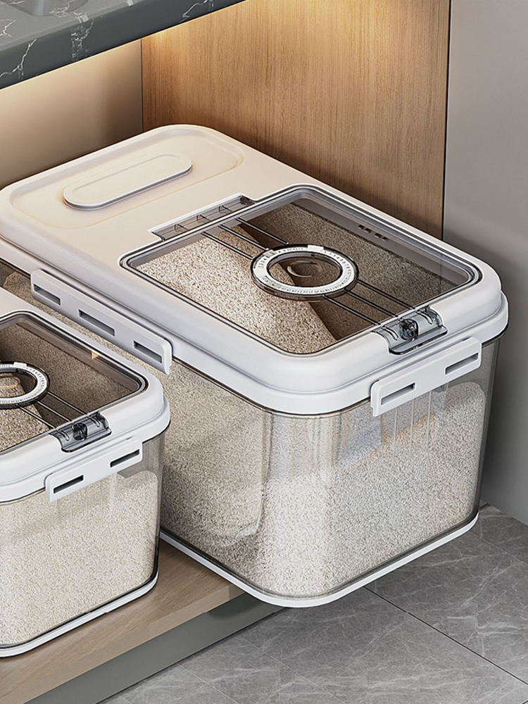 北歐風米缸密封防潮防蟲儲存罐米箱麵粉收納盒大米容器