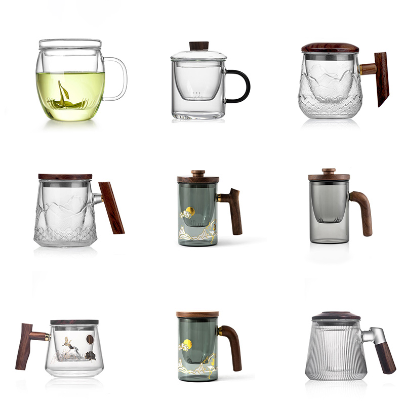 有格調又實用的茶水分離耐熱玻璃杯讓您盡享泡茶樂趣
