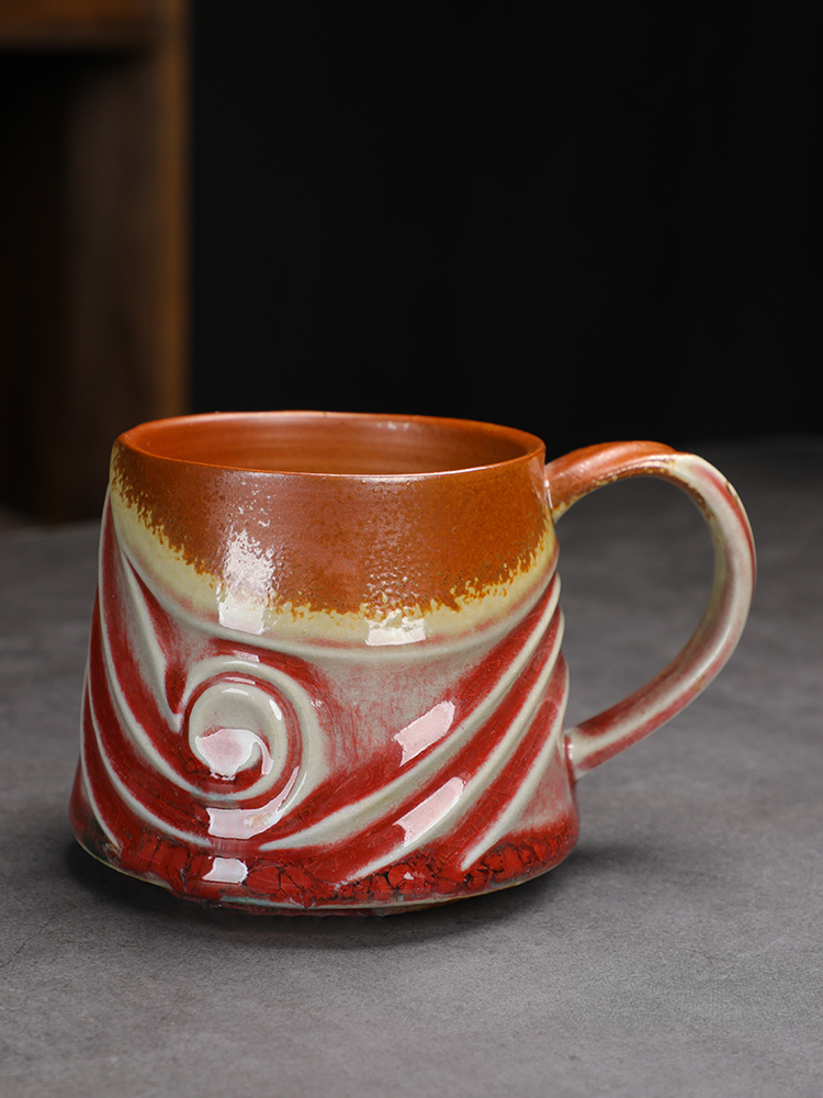 日式復古粗陶咖啡杯在家也能享受品味生活