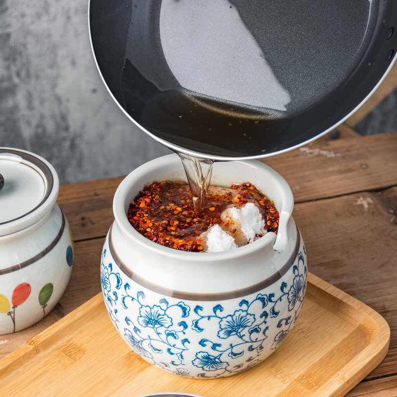 日系陶瓷油潑辣子罐 色彩豐富 多種容量可選 家居廚房調味好幫手
