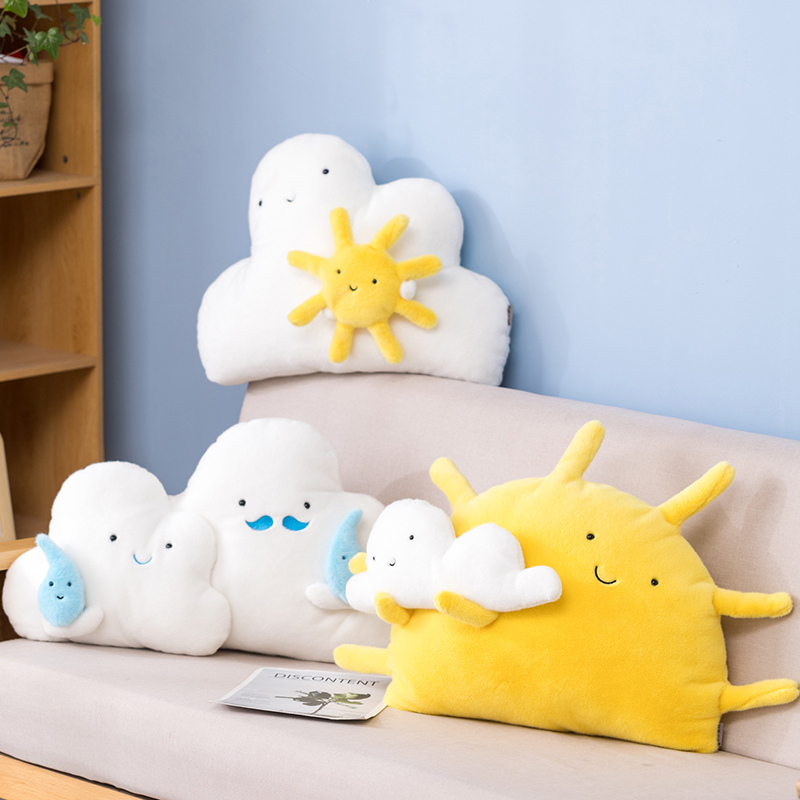 可愛卡通雲朵沙發抱枕溫暖臥室的最佳選擇