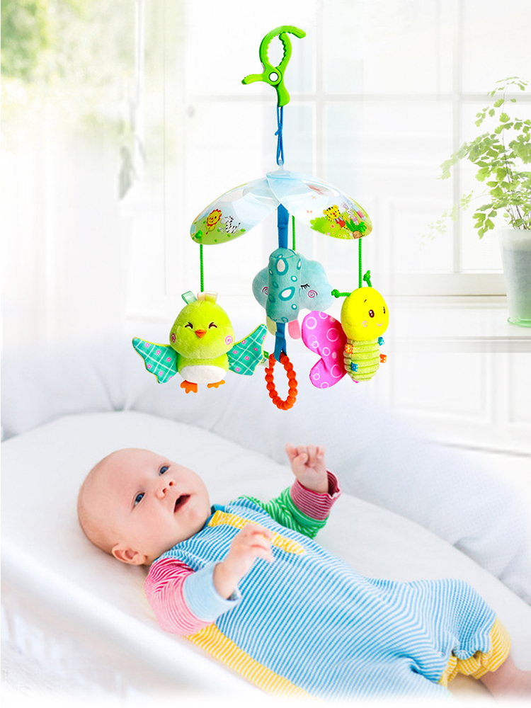 玩具可夾式安撫吊鈴掛飾嬰兒車