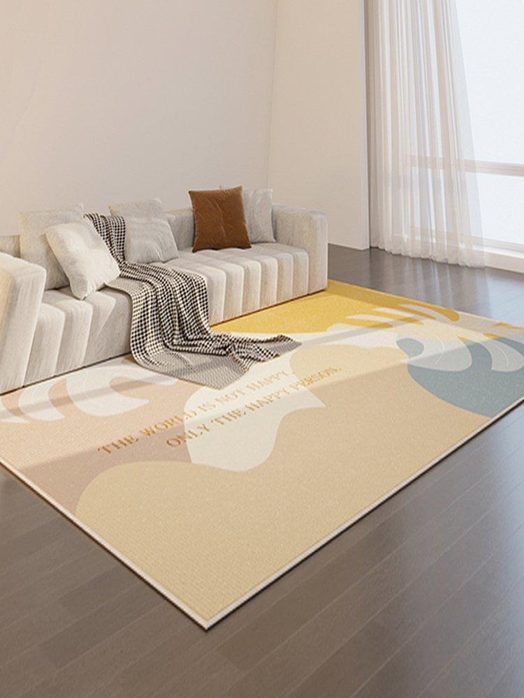 現代簡約風格地毯輕奢家用茶几墊子耐髒易打理客廳臥室皆適用
