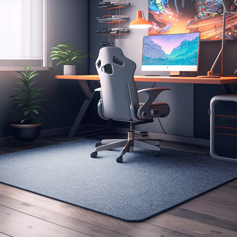 單色系電腦椅地墊 防滑地毯 現代簡約風格 適用家用辦公室房間