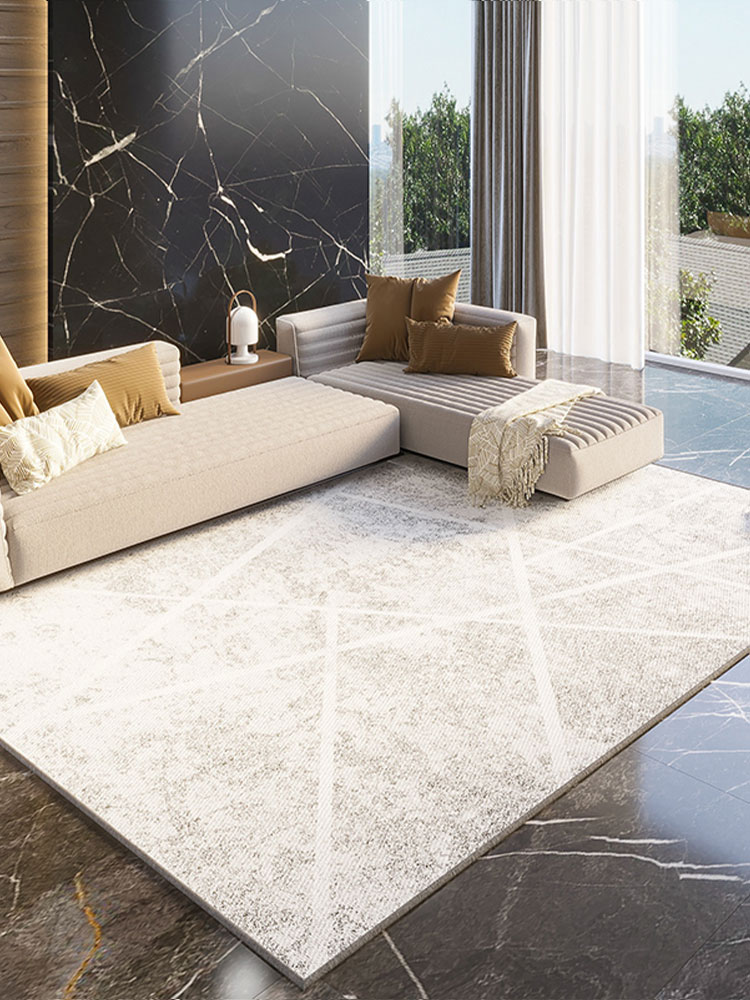 時尚現代家用客廳地毯 沙發茶几毯 水晶絨地墊 加厚四季適用