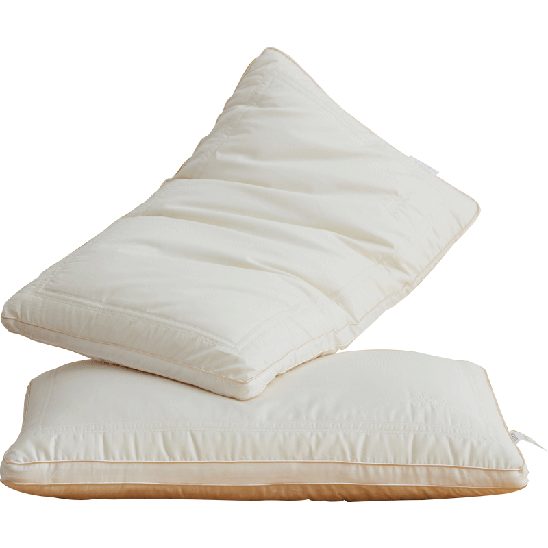 羅萊家紡全棉枕頭芯 護頸椎助睡眠 單人用 蠶絲親膚枕單隻裝