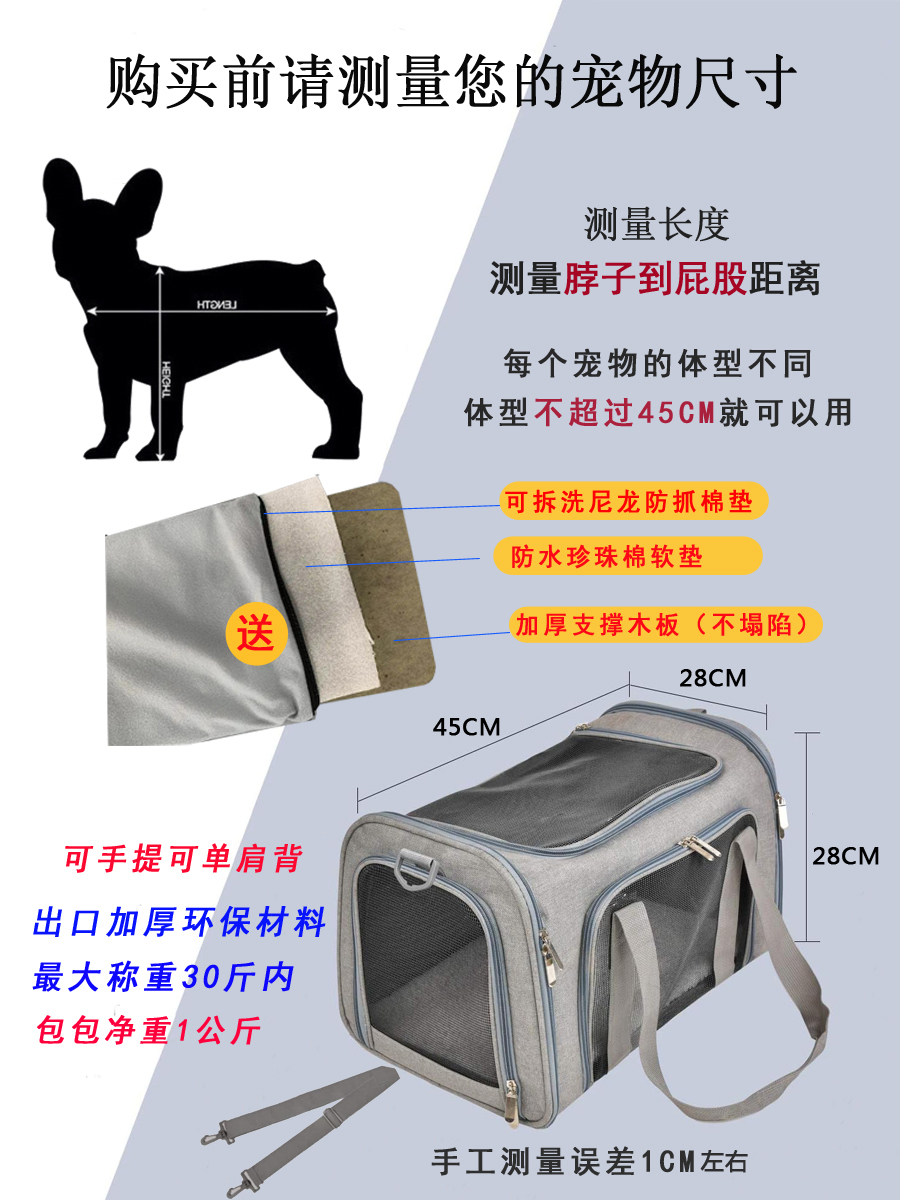 外貿寵物包 出口單肩外出便攜貓包 狗包 摺疊太空包 航空箱 (7.8折)