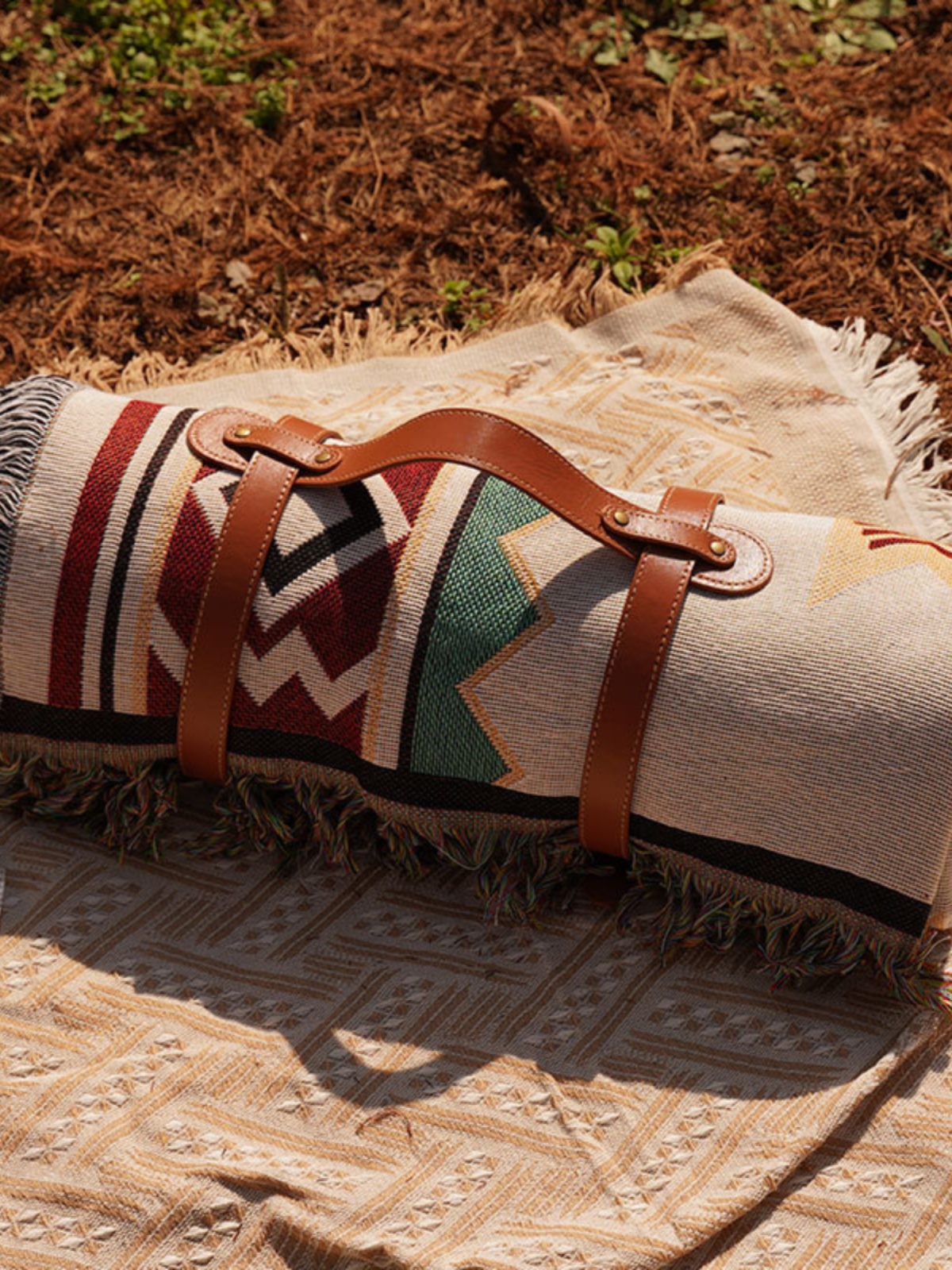 戶外野餐防潮墊 波西米亞風地毯 露營加厚地墊用品