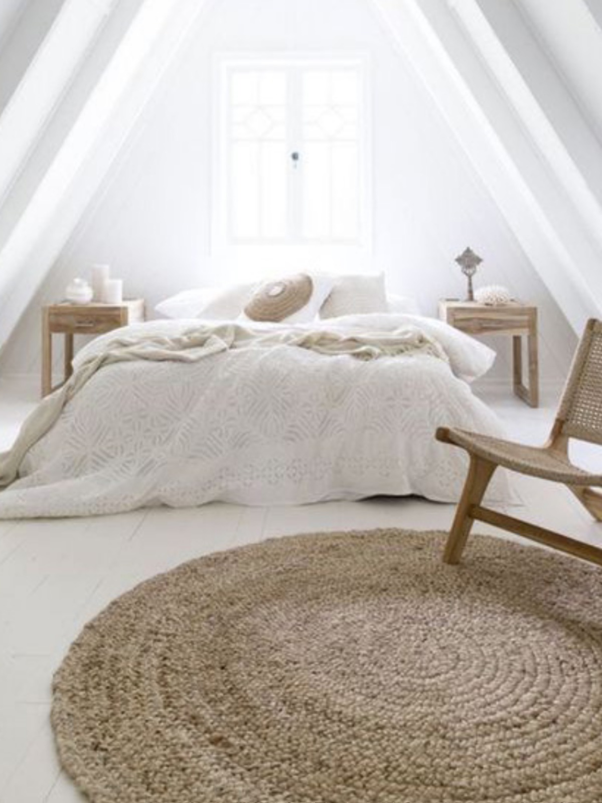 北歐ins風格草編地毯越南水蘆葦手工織造簡約黃麻客廳臥室床邊圓形地墊
