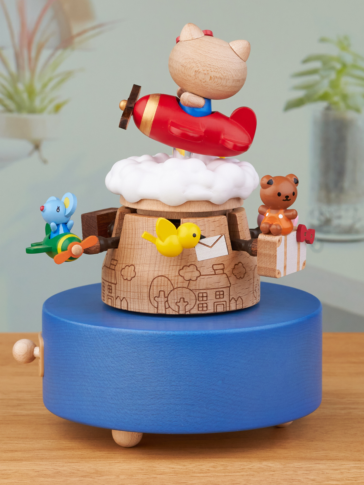 森活木趣音樂盒經典Hello Kitty木質材質適合作為生日或聖誕節禮物 (8.3折)