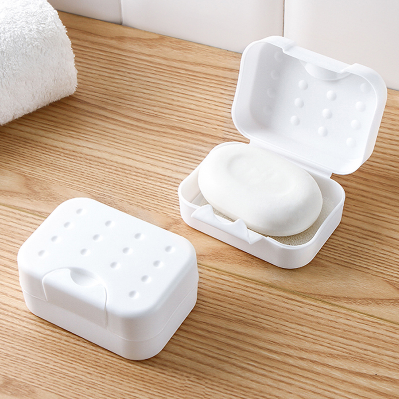 北歐風皂盒帶蓋 旅行便攜密封防水 創意鎖釦防滑皂託