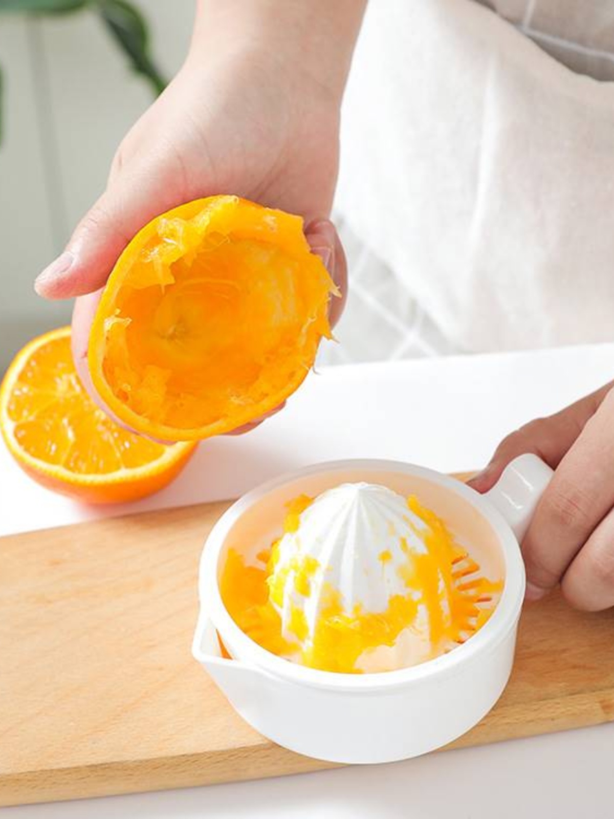 手動榨汁杯 家用壓榨橙子榨汁機  中式風格  塑料材質