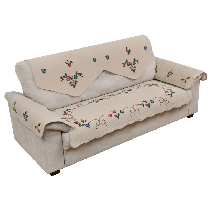 沙發墊歐式單個布藝四季通用繡花沙發罩現代簡約組合沙發墊