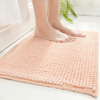 簇絨雪尼爾簡約現代風格門墊地毯適用於衛浴可機洗可手洗多色多尺寸選擇