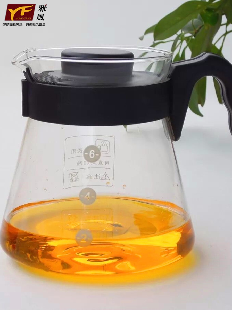耐熱玻璃茶壺 直火加熱 咖啡分享壺 茶具不怕 高溫 耐熱 600ml