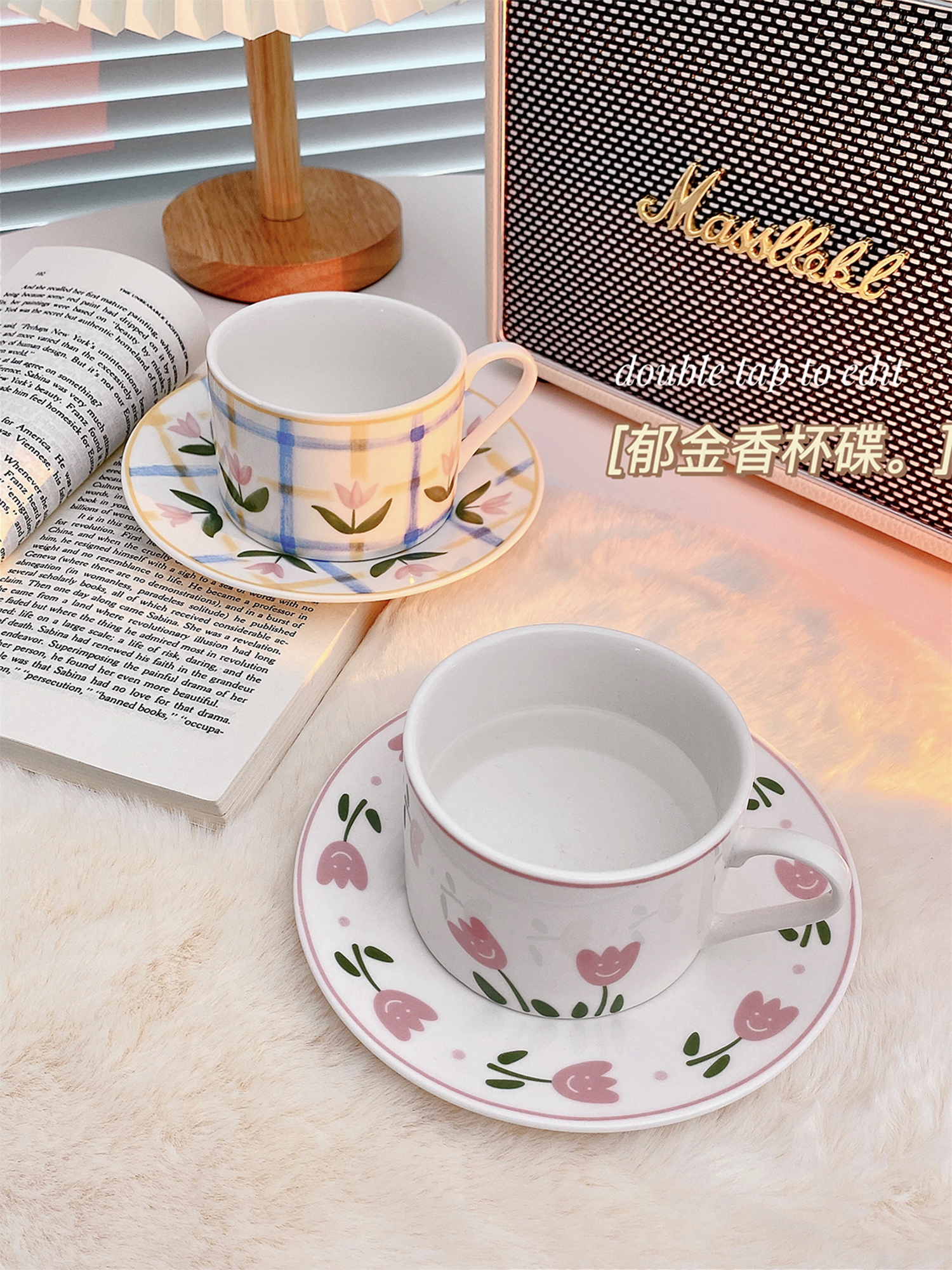 北歐風陶瓷鬱金香馬克杯 耐熱 辦公室宿舍下午茶咖啡杯 (8.3折)