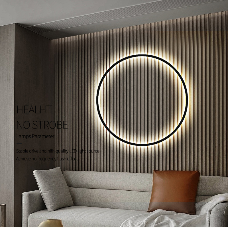 北歐現代簡約壁燈客厛臥室牀頭氛圍極簡餐厛圓形裝飾燈具