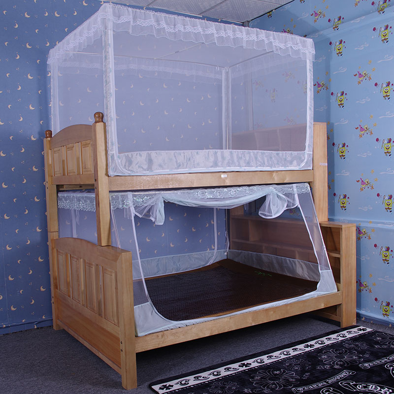 下鋪15米雙門蚊帳蒙古包式學生宿舍上下鋪12m雙層90cm上鋪三門子母床 (6折)