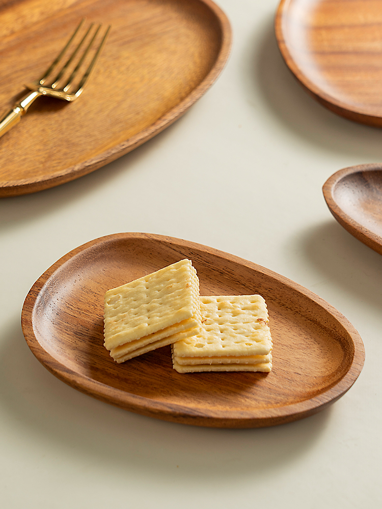 日式相思木託盤簡約風格茶托盤木質長方形茶盤餐盤