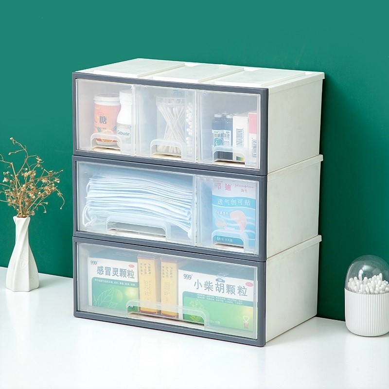 葯箱家庭裝家用大容量收納櫃抽屜式多層葯櫃盒毉葯箱葯物葯品葯盒