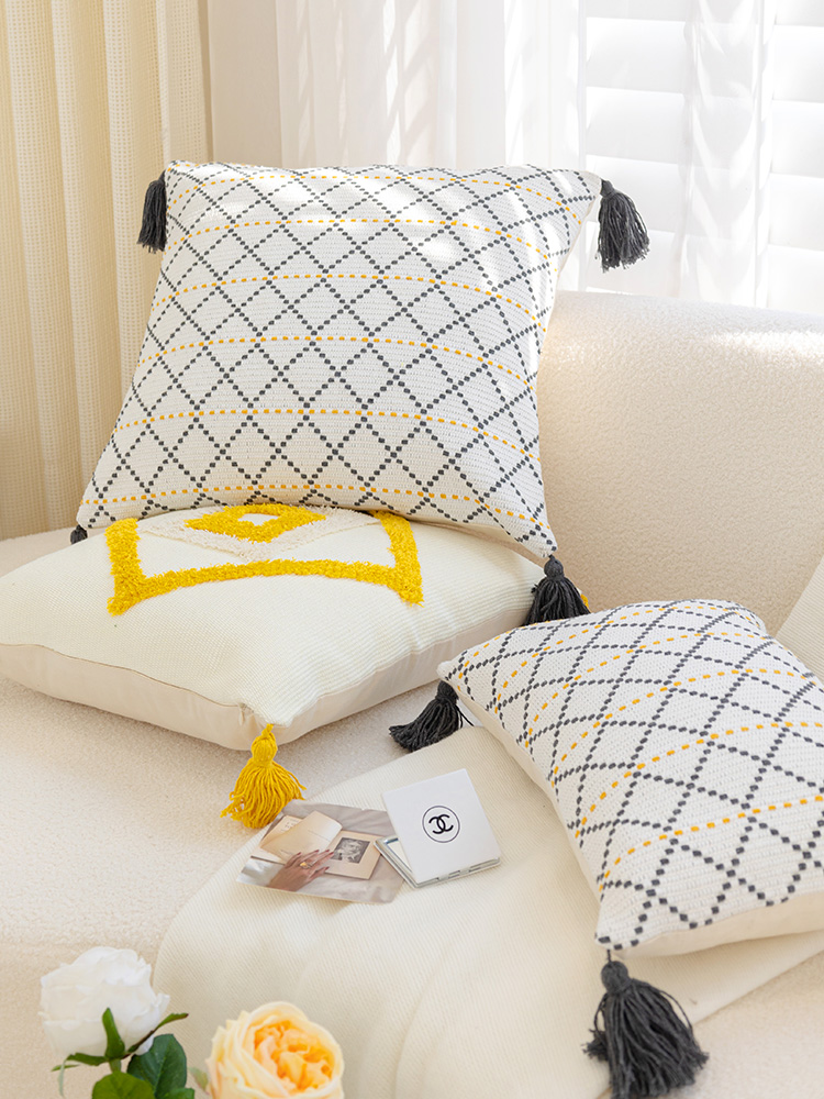 北歐風簡約幾何圖案抱枕 精緻美觀家用客廳沙發裝飾