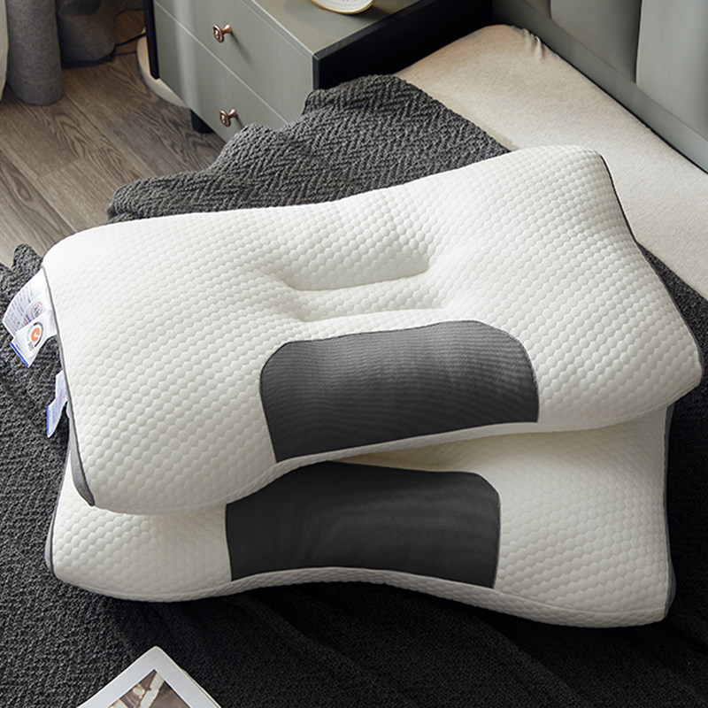 單人枕芯助眠護頸椎 SPA按摩枕頭 整頭男頸椎枕 舒壓寢具 (8.3折)