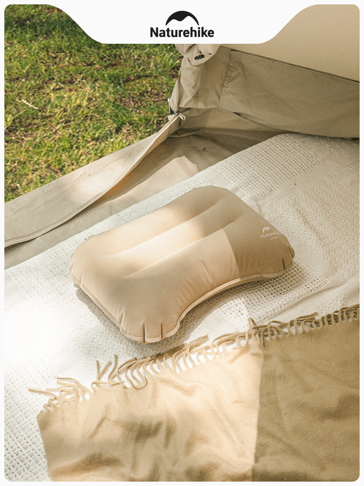 挪客u型充氣枕頭戶外露營旅行吹氣頸枕便攜式帳篷睡袋午休腰墊枕
