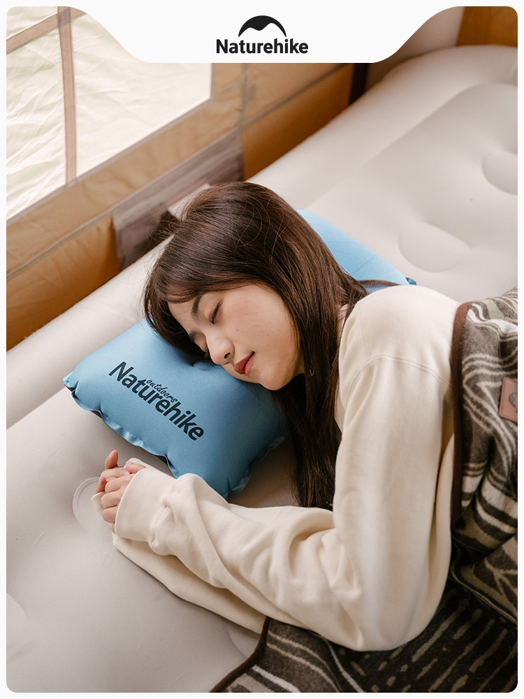 Naturehike挪客充氣枕頭 露營旅行U型枕 睡袋便攜吹氣腰枕 (8.3折)