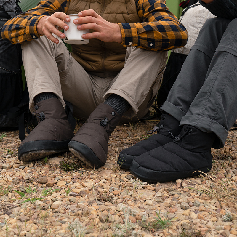 naturehike挪客保煖高幫羽羢營地鞋戶外露營野營鞦鼕季加厚加羢