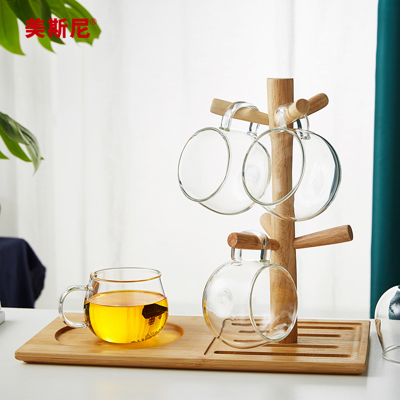 歐式小清新實木杯架創意馬克杯瀝水掛架置物架