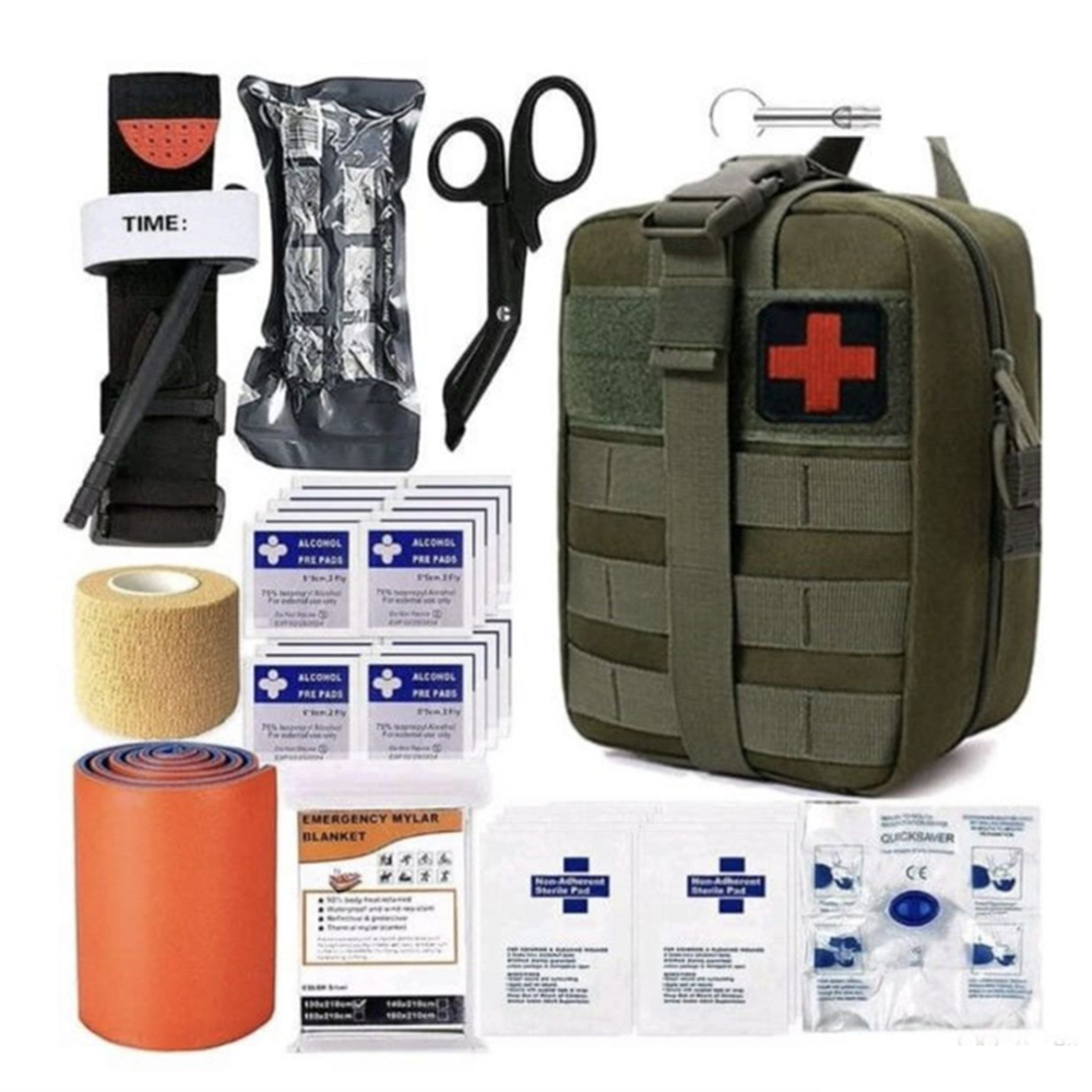 戶外野營登山多功能工具包 地震求生應急包裝 備戰術訓練急救包 (8.3折)