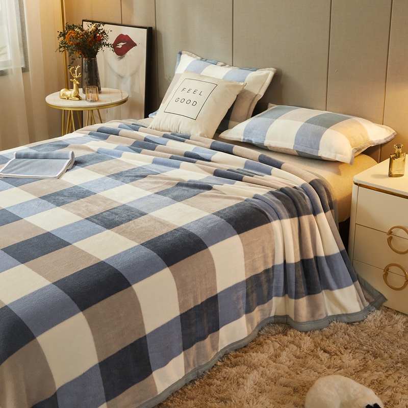 珊瑚絨薄被保暖毯柔軟舒適可蓋可鋪四季通用雙人床單單人毯