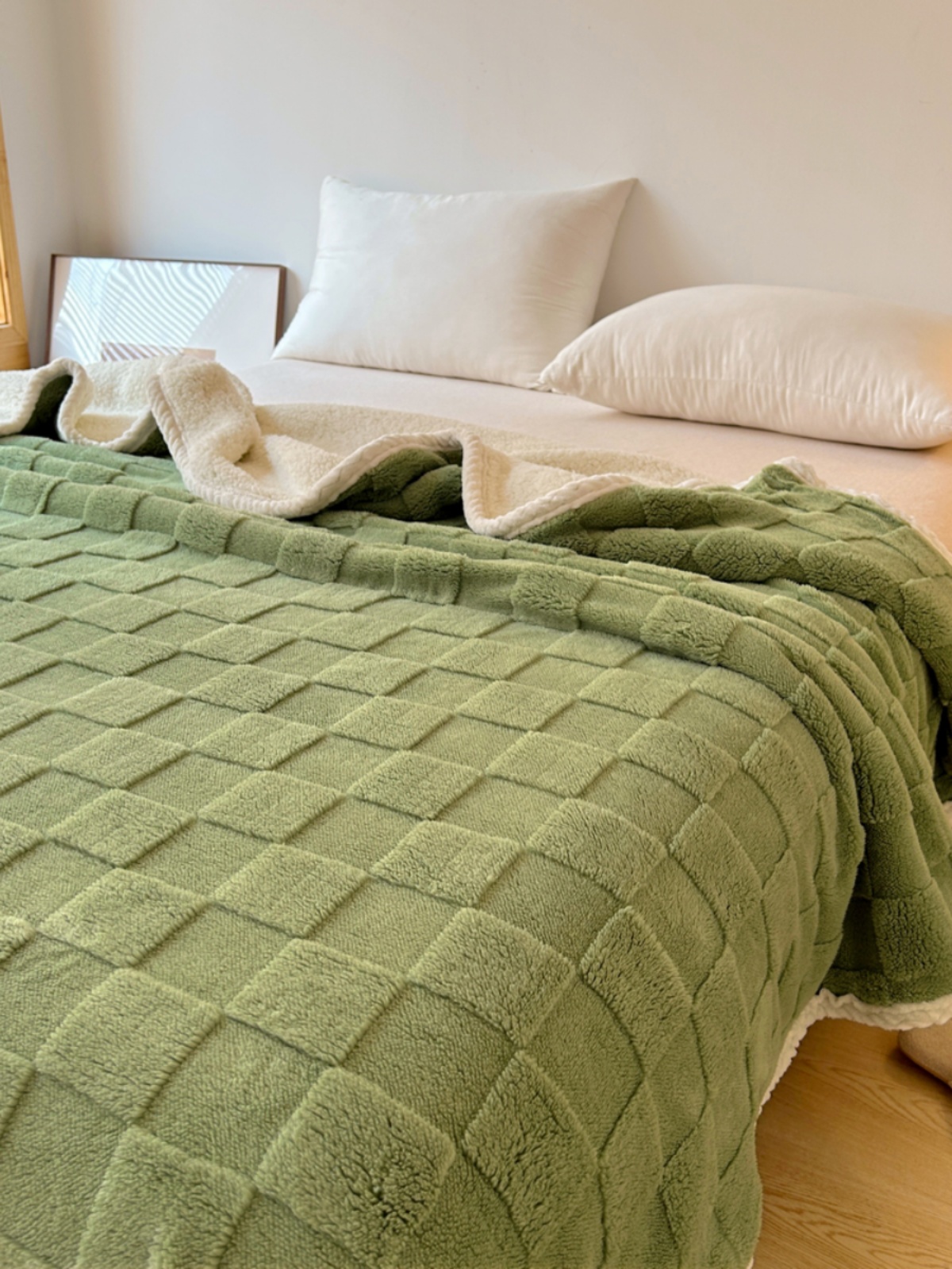簡約現代風格純色塔芙絨羊羔絨毛毯加厚牛奶絨沙發蓋毯雙面絨午睡小毯子單雙人
